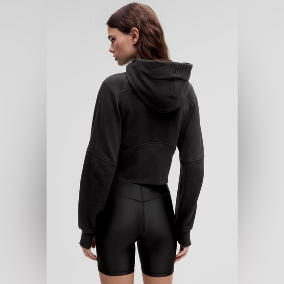 NWT Lululemon Scuba Oversized Half Zip Hoodie Jacket Black & Gold Size M/L - Picture 3 of 13